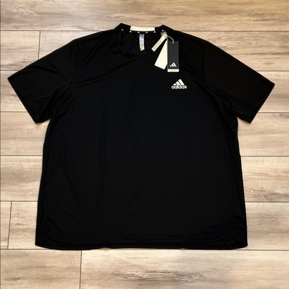 Adidas climacool black short sleeve athletic shirt tee men's size 2XL